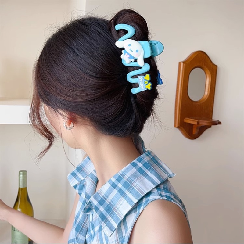 Kẹp Tóc Hình Cá Mập Đính Búp Bê Phong Cách Hàn Quốc Ngọt Ngào Thời Trang Cho Nữ