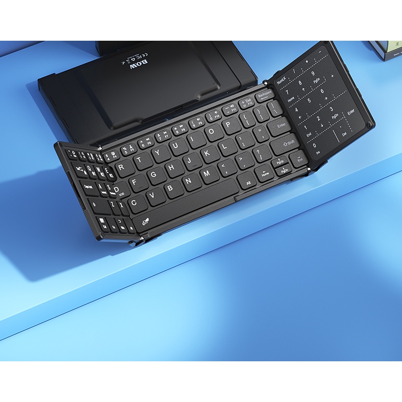 Bộ Bàn Phím Không Dây bluetooth Gấp Gọn Được Chuyên Dụng Cho Máy Tính Bảng / laptop