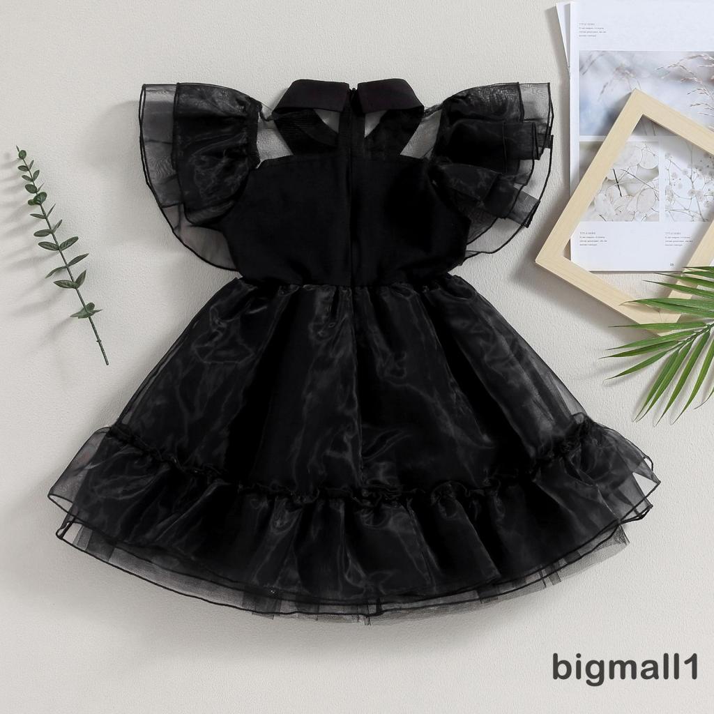 Topmall Đầm Xoè Dáng Chữ a Phong Cách halloween Cho Bé Gái 3-8 Tuổi