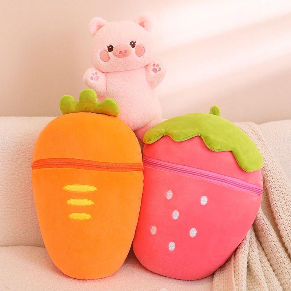 Mluck bunny Nhồi Bông Tai Thỏ taiyaki Dâu Tây / Heo / Thỏ Nhồi Bông Mềm Mại Làm Quà Tặng Sinh Nhật