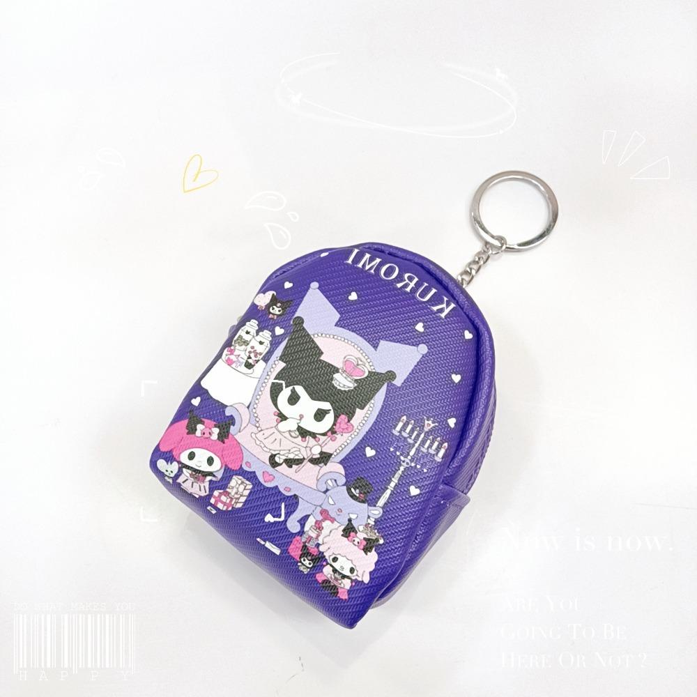 Ví Đựng Tiền Xu mini Bằng pu Hình Ba Lô doraemon / Kumamon Xinh Xắn Cho Bé Gái