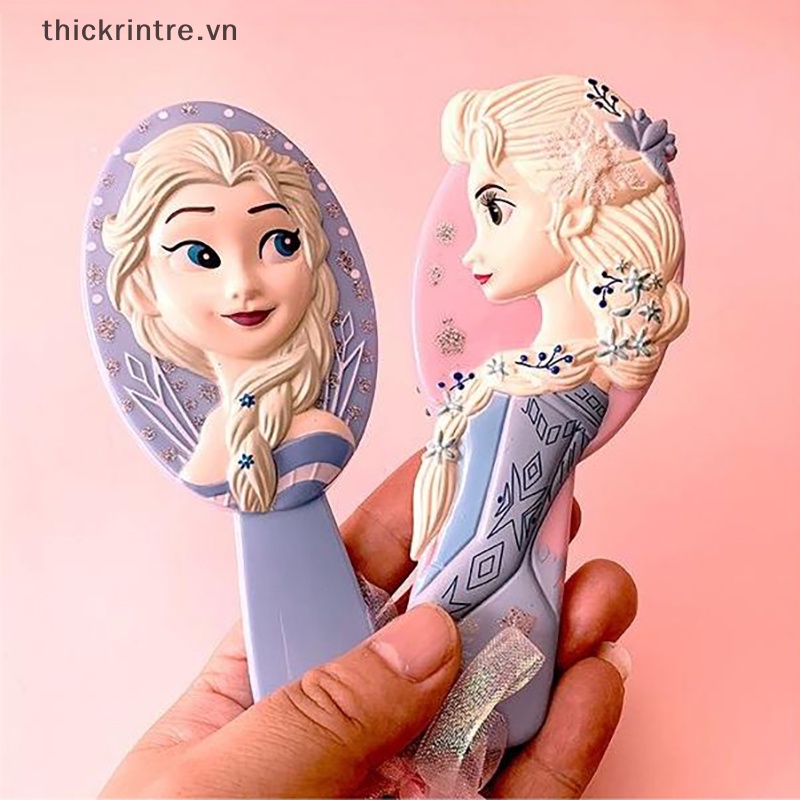Th Lược Đệm Khí Hình Công Chúa disney rapunzel Hoạt Hình anime Mát Xa Làm Quà Tặng Cho Bé vn