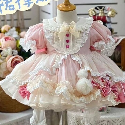 Đầm Công Chúa Phong Cách lolita Xinh Xắn Thời Trang Mùa Hè Cho Bé Gái
