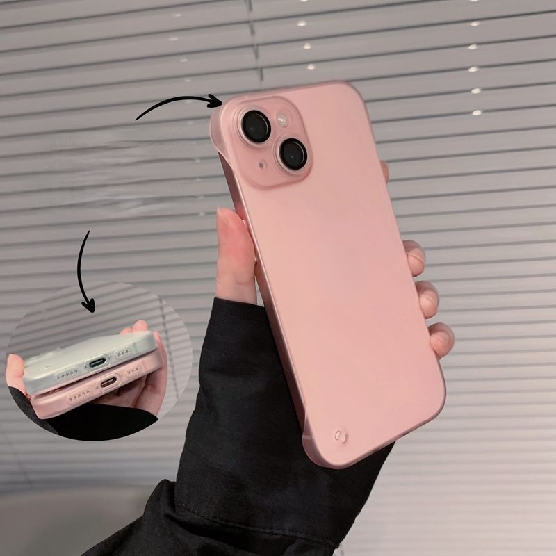 Ốp Điện Thoại pc Cứng Siêu Mỏng Trong Mờ Không Viền Bảo Vệ camera Cho iphone 15 14 13 12 11 pro max 14plus