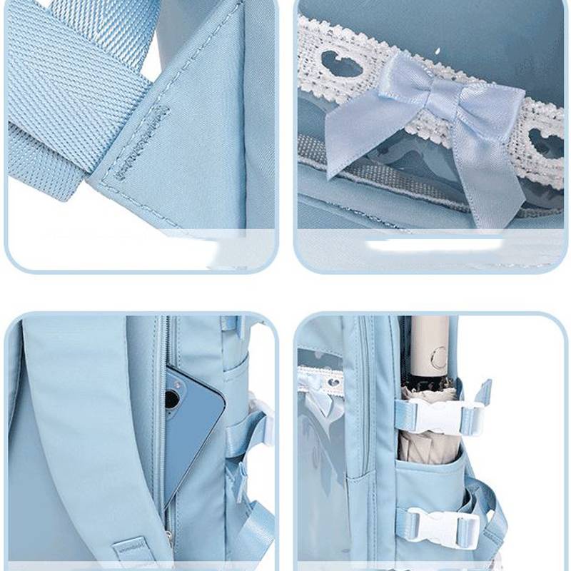 Sanrio Ba Lô Học Sinh Kích Thước Lớn Đa Chức Năng In Hình kuromi Cinnamoroll pochacco 1