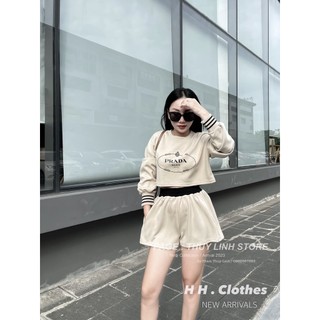 ✨bán sỉ✨set023- bộ pr.d mũ quần cộc màu be