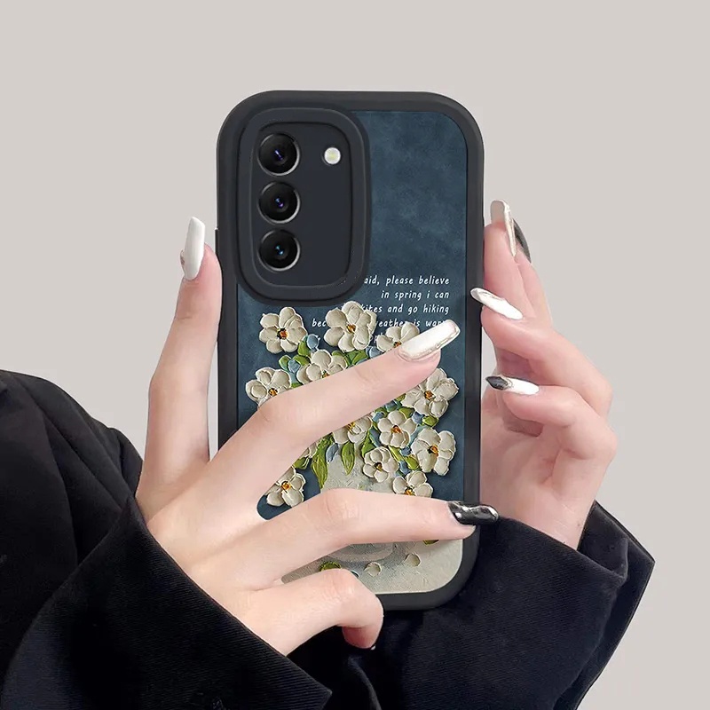 Bao Da Điện Thoại tpu Silicon Hình Hoa 3d Cho samsung galaxy s23 ultra s22 s21 plus s20 s21 fe note 20 ultra Ốp