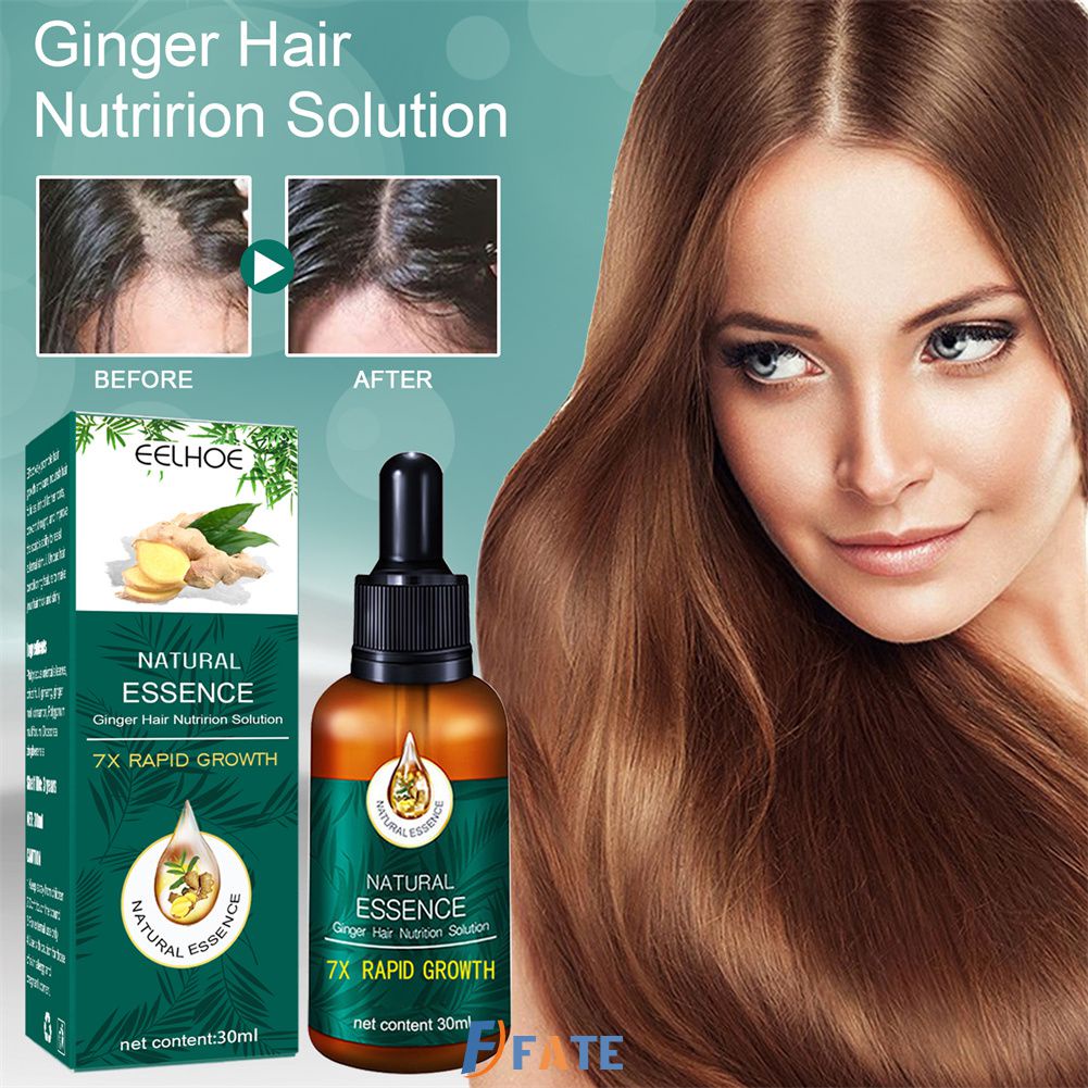 Eelhoe 30Ml Tinh Chất Kích Thích Tăng Trưởng Tóc Gừng Dành Cho Nam Và Nữ Tinh Dầu Chăm Sóc Sửa Chữa Nang Tóc Làm Mềm Và Độ Bóng Mịn Khô Và Xoăn Tinh Dầu Dinh Dưỡng F