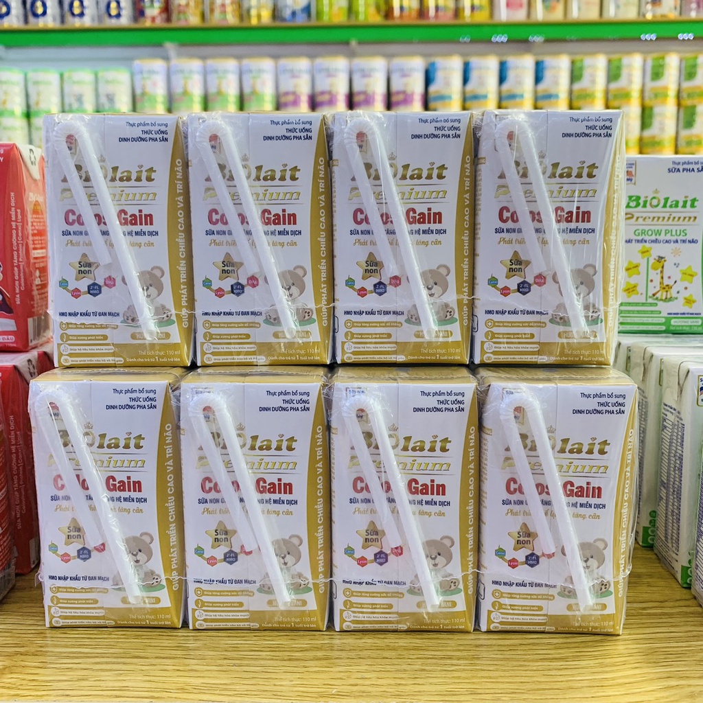 1 THÙNG 48 HỘP SỮA BỘT PHA SẴN BIOLAIT COLOS GAIN 110ML PHÁT TRIỂN THỂ LỰC VÀ TĂNG CÂN