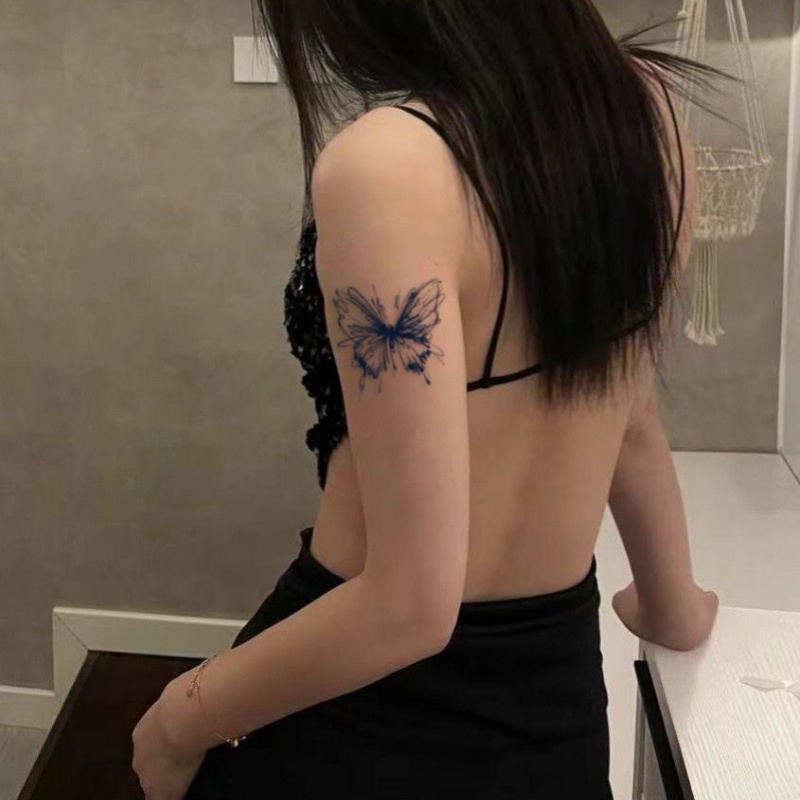 Hình Xăm Dán Tạm Thời Hình Bướm 15 Ngày Không Thấm Nước