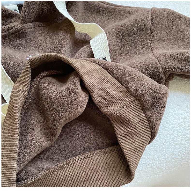 Áo Hoodie Thêu Họa Tiết Hoạt Hình Phong Cách Hàn Quốc Cho Bé Trai