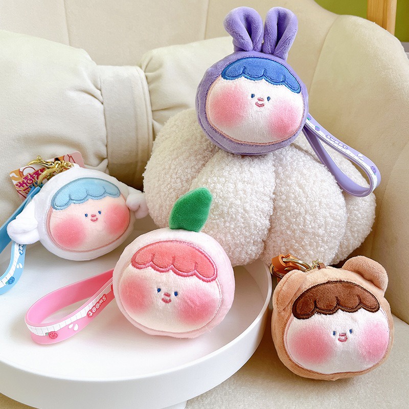 Móc Khóa Hình Búp Bê Nhồi Bông Dễ Thương