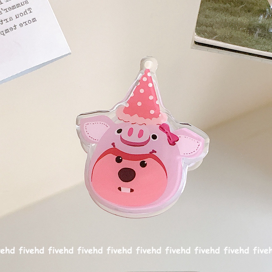 Giá Đỡ Điện Thoại Thiết Kế Nút Bấm Họa Tiết Hoạt Hình Dễ Thương