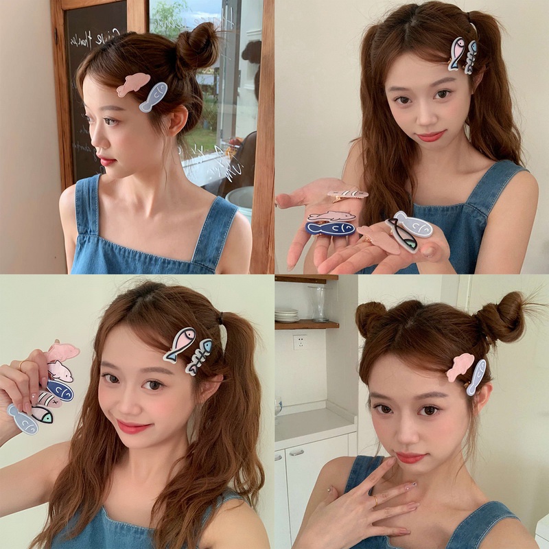 Dễ Thương Kẹp Tóc Hình Cá Hoạt Hình Đáng Yêu Cho Bé Gái