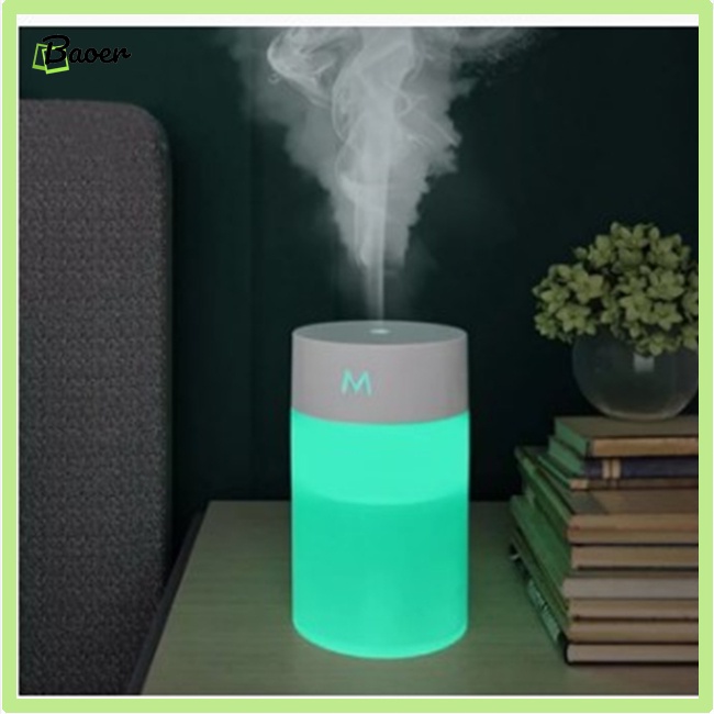 Máy Tạo Độ Ẩm Không Khí mini 100% Chính Hãng 260ml Có Đèn Và usb