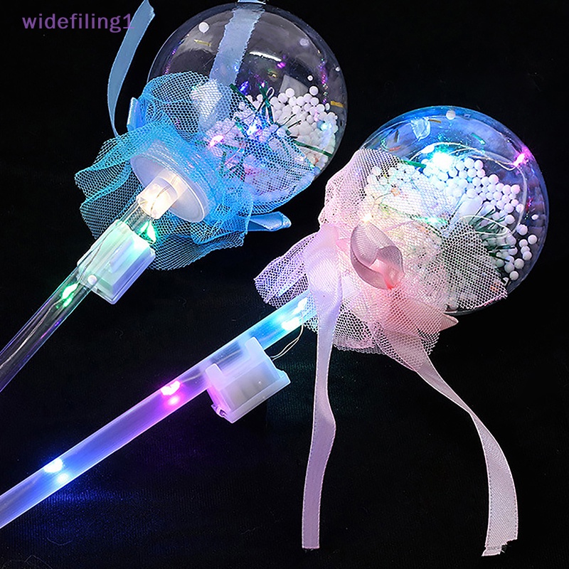 Widefiling 1 Cây Đũa Phép Phát Sáng Nhiều Màu Hình Trái Tim Ngôi Sao Công Chúa Tiên Nữ Cho Bé Chơi Hóa Trang