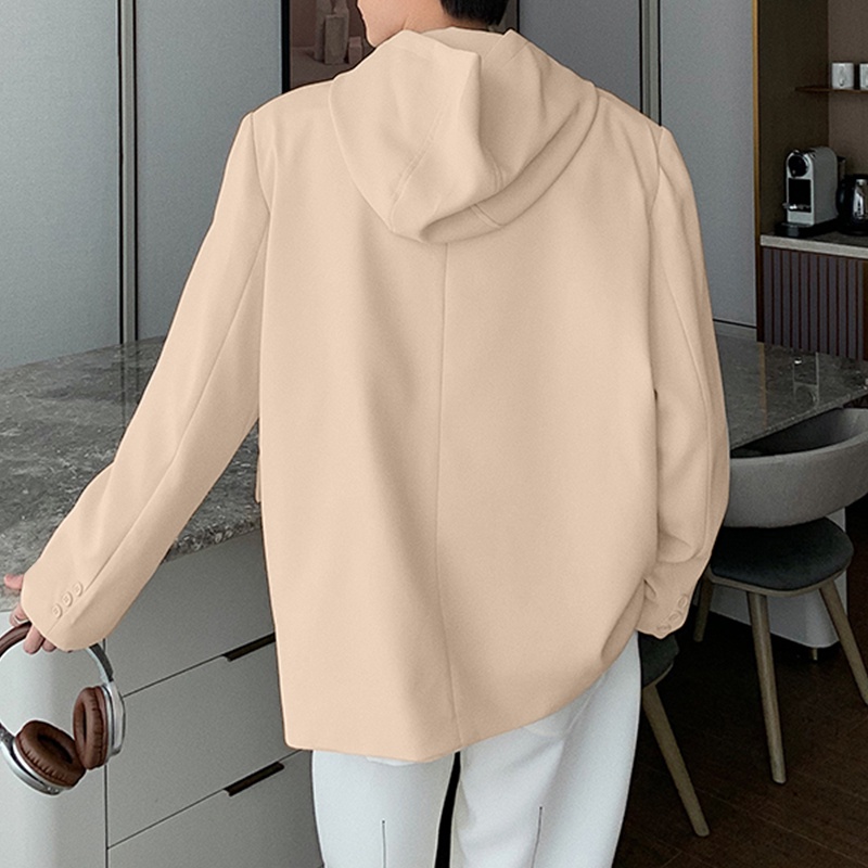 Incerun Bộ Quần Áo Có Mũ Trùm Đầu Màu Trơn Giản Dị Dành Cho Nam