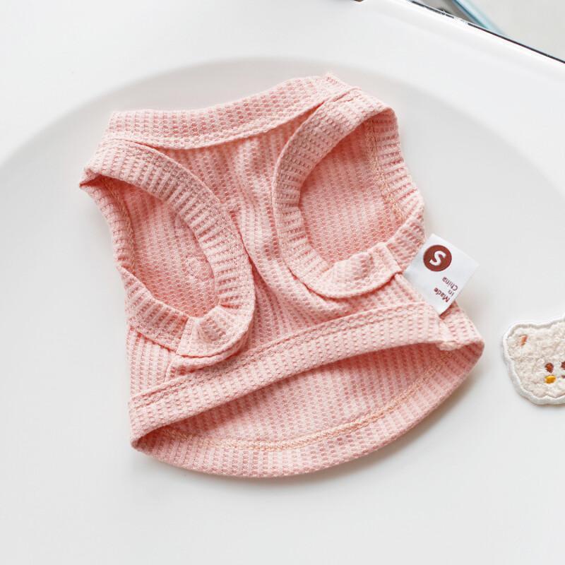 Áo tank top Dáng Ngắn Hình Bánh waffle Thời Trang Xuân Hè Cho Thú Cưng