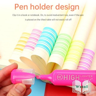 🌴 Bút đánh dấu highlight dạ quang 6 màu lựa chọn