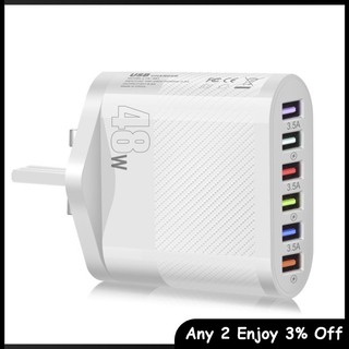 Củ Sạc Nhanh 48w 6 Cổng usb Cho iphone android tablet pc mobile
