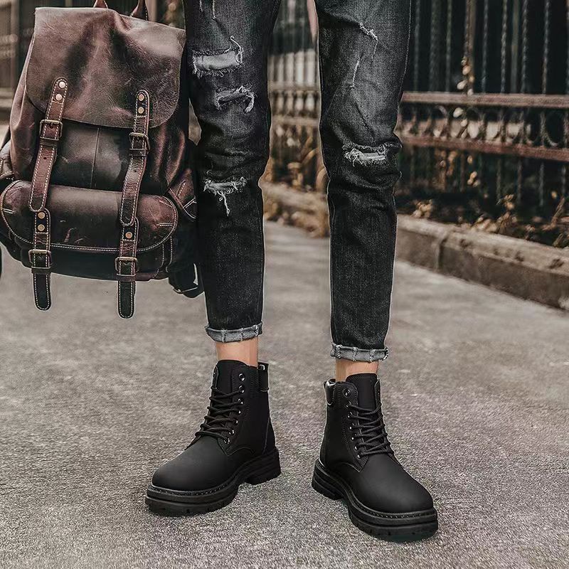 Giày Bốt Martin giày bốt thời trang giày nam Đế Dày Phong Cách Anh Quốc Thời Trang Mùa Thu Cho Nam Và Nữ