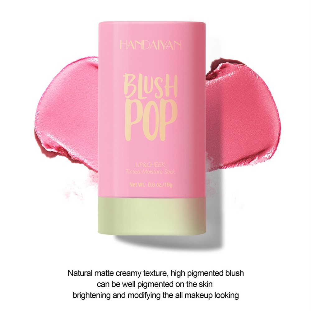 Handaiyan 6 Màu Phấn Má Hồng Fine Shimmer Matte Highlight Brightening Contour Stick Trang Điểm Khỏa Thân Ba Chiều Tự Nhiên Dễ Dàng Sử Dụng Hàng Ngày Cho Học Sinh, Sinh Viên FATE1