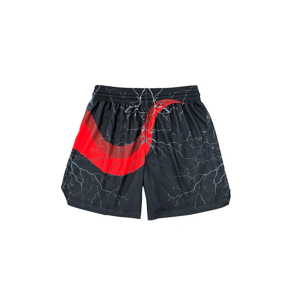 Quần Short Thể Thao Phối Lưới Thoáng Khí In Hình Truyện Tranh Mỹ Thời Trang Mùa Hè Cho Nam