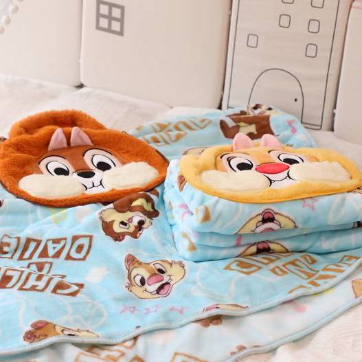 Kira Chăn Gối Đệm Mềm Ấm Áp Hình chip Và dale Hoạt Hình Trang Trí Nhà Cửa / Văn Phòng / Ngủ Trưa