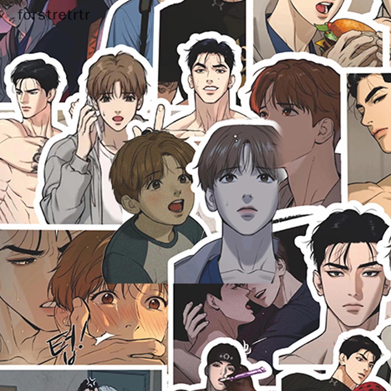 Forstretr Bộ 66 sticker manwha jinx Dán Trang Trí laptop Dễ Thương