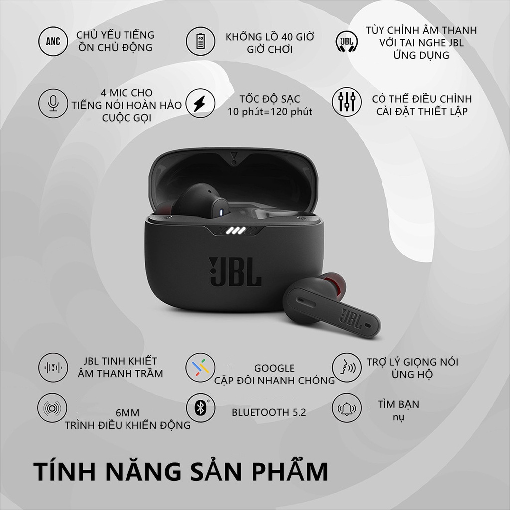 Tai Nghe Nhét Tai Bluetooth 5.2 Không Dây Chống Nước Có Micro Âm Thanh Stereo Sống Động Kehoer Tune 230NC