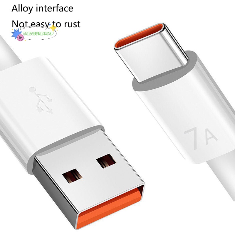 Cáp Sạc usb type c 7a 100w Siêu Nhanh Cho huawei mate40pro nova9