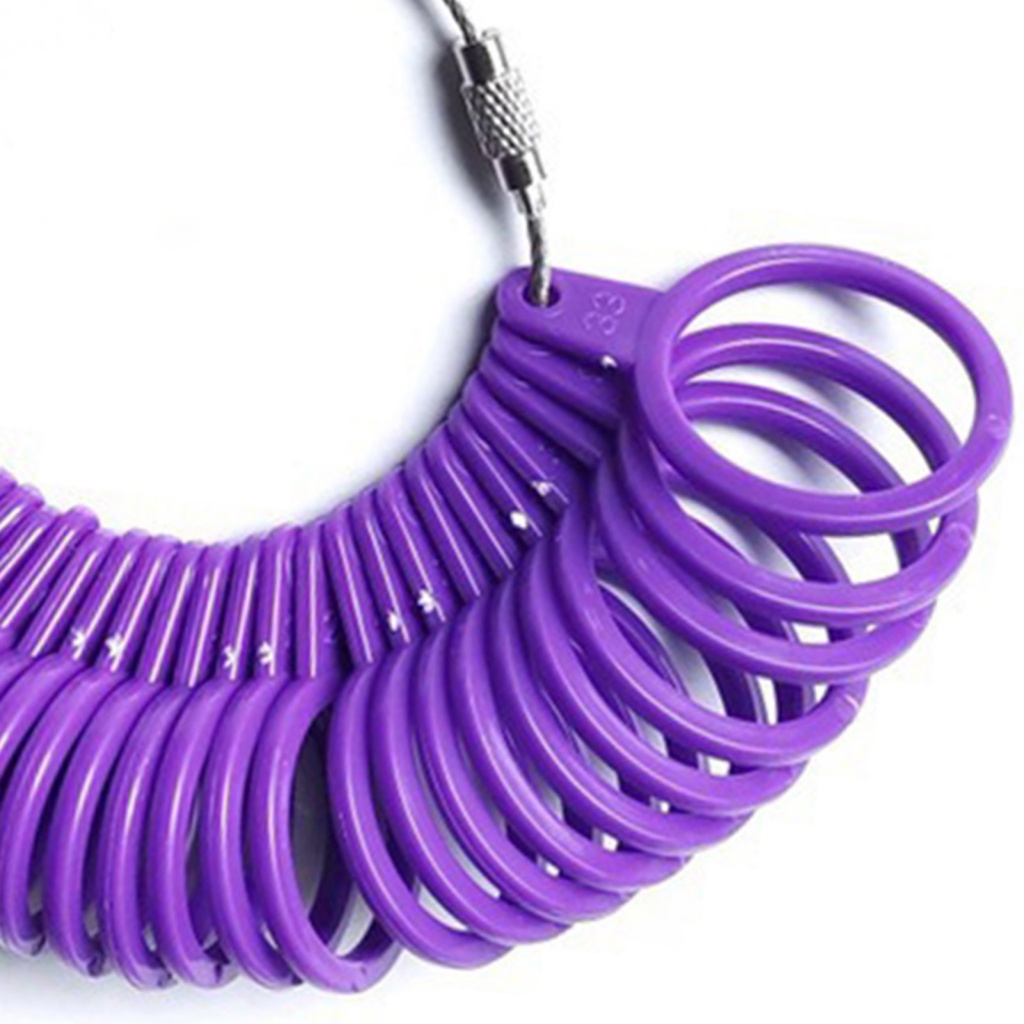 Bộ 2 Dụng Cụ Đo Kích Thước Ngón Tay Tháo Rời Được Chuyên Nghiệp hk Dùng Để Làm Trang Sức diy