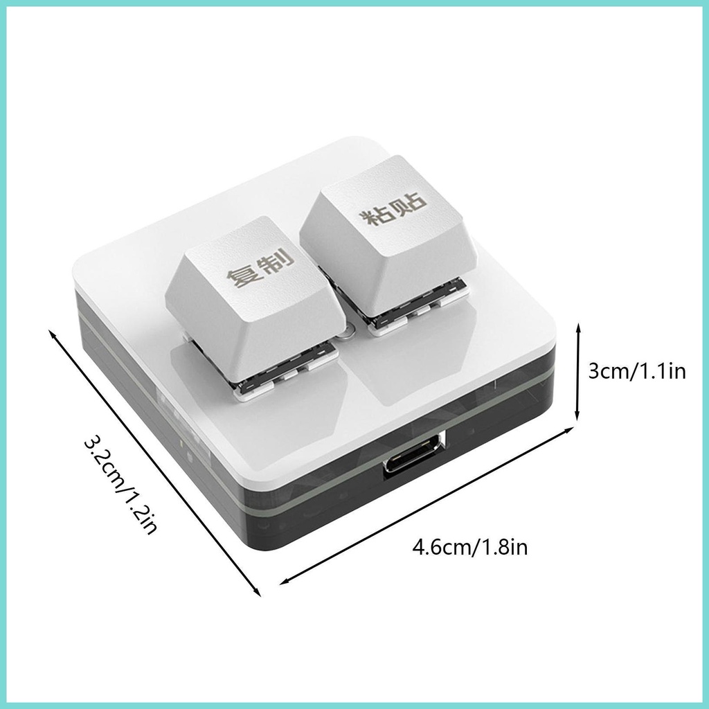 Bàn Phím mini 2 Nút Bấm Dùng Để Chơi game