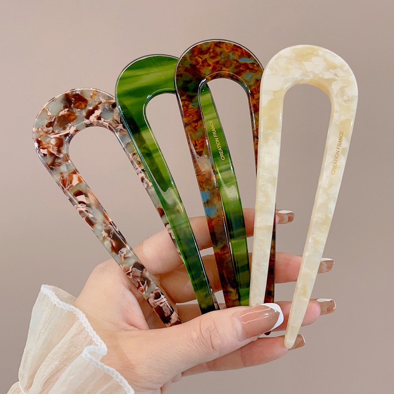 Kẹp Tóc Hình Chữ u Phong Cách Mới Đơn Giản Cho Nữ