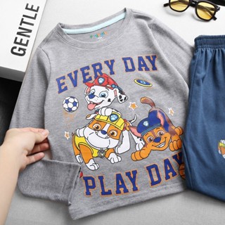 DT11 Bộ áo quần dài tay cotton xuất bé trai VNXK - Quần áo thu bé trai 12 đến 40kg tinshop.hcm TA1