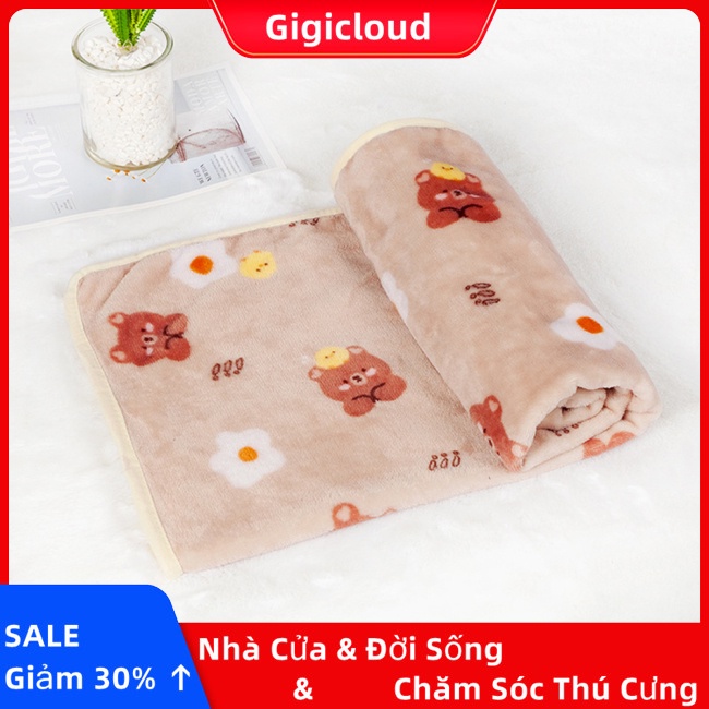 Gigicloud Chăn flannel Mềm Mại Thoải Mái Ấm Áp Chống Trượt Cho Thú Cưng