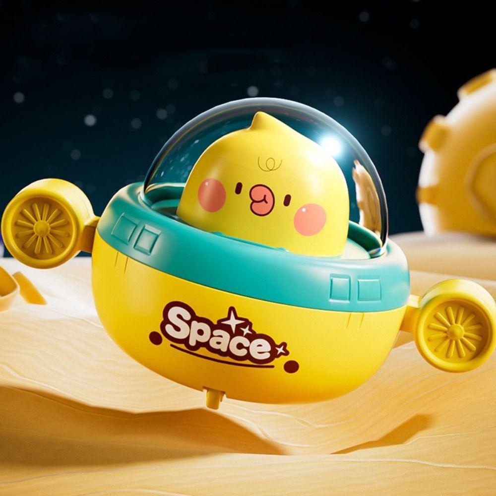 Đồ Chơi Tàu Không Gian Nhấn Bằng Nhựa Vui Nhộn Cho Bé