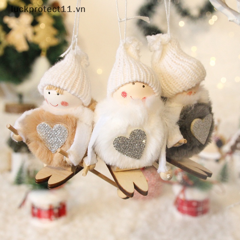 Búp Bê Thiên Thần Bằng Lông Nhung Nhỏ Nhắn Trang Trí Cây Thông Giáng S