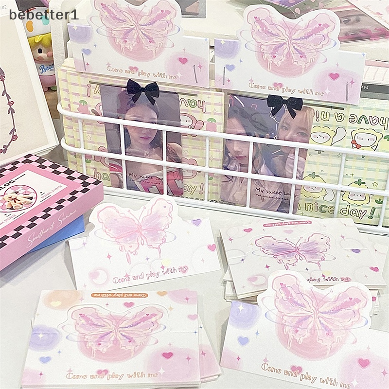 Bebetter1 Set 10 Thẻ Giấy Hình Đầu Bướm Nghệ Thuật Dùng Trang Trí diy