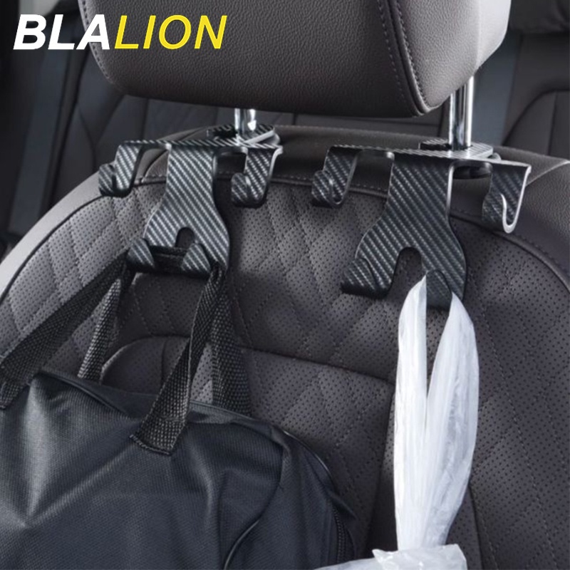 móc treo ô tô đa năng BLALION Xe sợi Carbon Hook Hanger Ghế đa chức năng Giá đỡ cho túi xách xe hơi lưu trữ túi điện thoại di động phổ quát