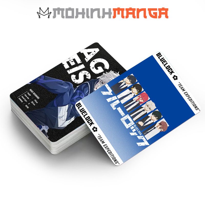 Lomo card hộp 30 thẻ Blue Lock Isagi Yoichi Hyoma Chigiri Meguru Bachira Kenyu Yukimiya Tabito