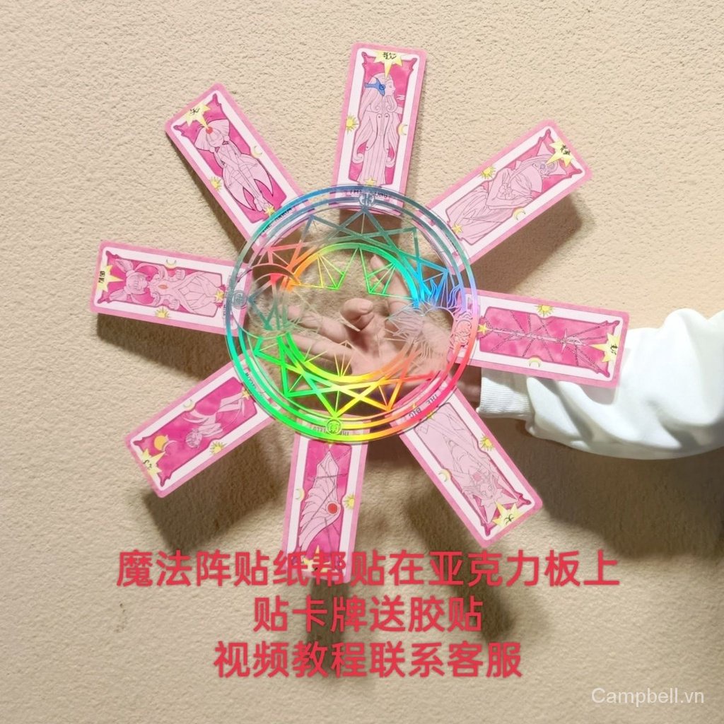 Bộ Đồ Chơi Xoay Trong Suốt Bằng acrylic Hình Hoa Anh Đào sakura