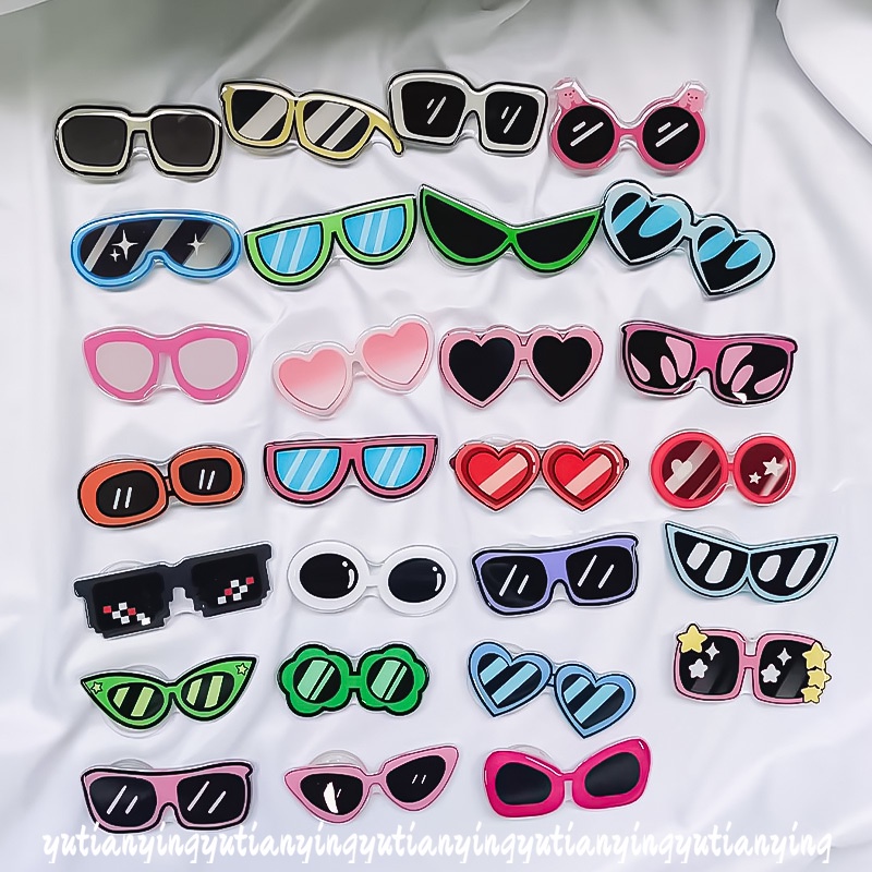 Hoạt Hình Giá Đỡ Điện Thoại Dạng Nhẫn Đeo Tay Hình Mắt Kính Ngộ Nghĩnh