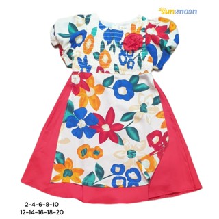 [Size 40-45kg] Đầm áo dài bông tay phồng cao cấp