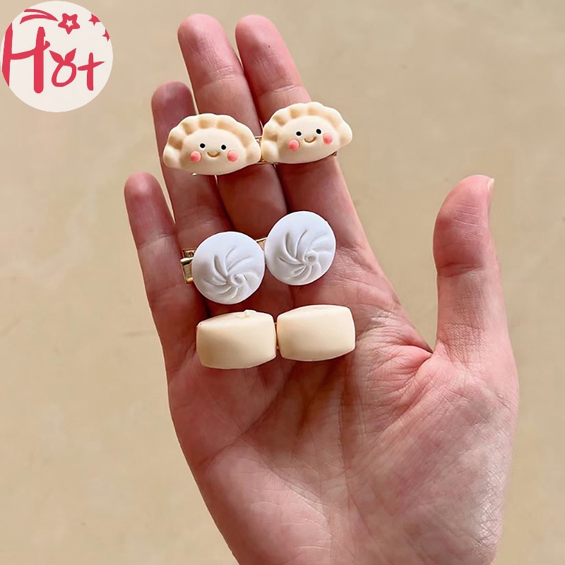 Jr Kẹp Tóc Hình Bánh Bao Hấp Nhỏ Nhắn Dễ Thương Phong Cách Hàn Quốc Cho Nữ vn