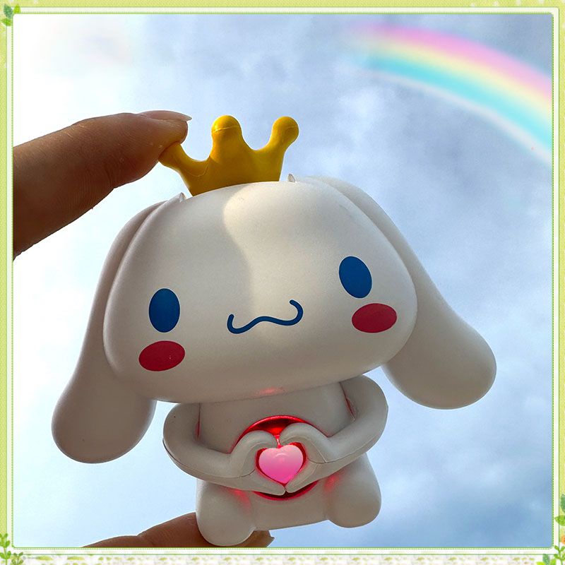 Lomhome❤ Đồ   Phát Sáng Hình Trái Tim Cinnamoroll Phát Sáng Kawaii Sanrio Anime Phòng Ngủ Đèn Ngủ Nhấp Nháy Phòng Người Yêu Quà Tặng Trẻ Em Học Sinh ❤Lomhome