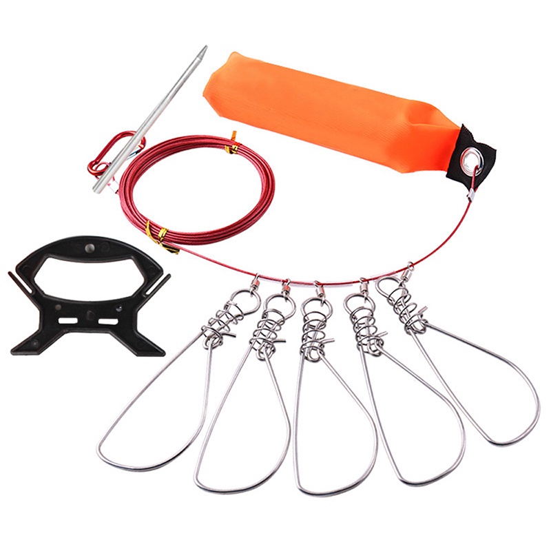 Dây Xích Khóa Mồi Câu Cá 5 Nấc 5m Bằng Thép Không Gỉ