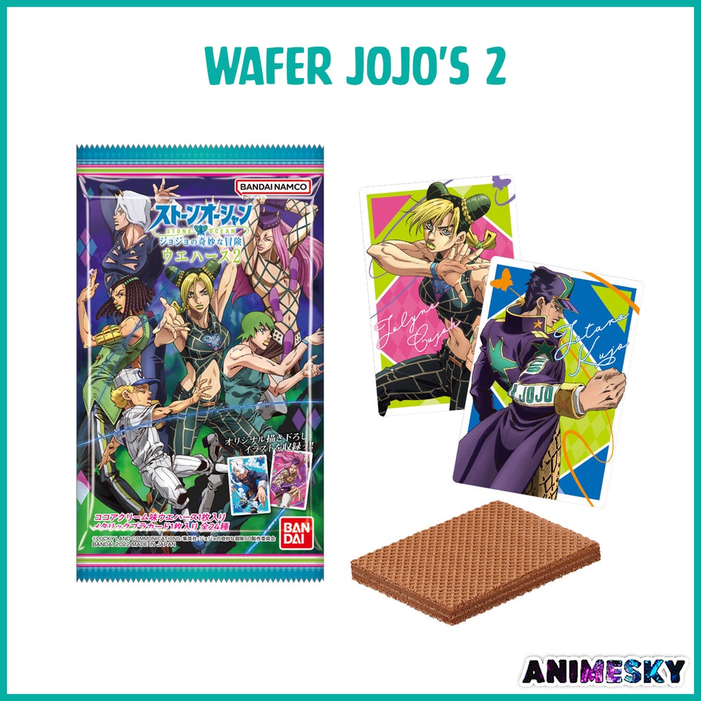 Pack thẻ nhân phẩm bánh xốp JoJo's Bizarre Adventure - Wafer card JoJo's