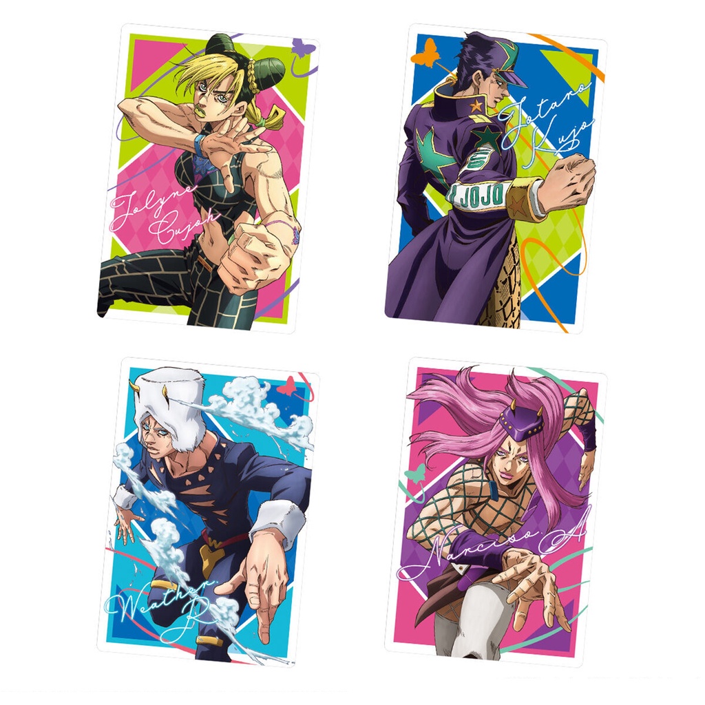 Pack thẻ nhân phẩm bánh xốp JoJo's Bizarre Adventure - Wafer card JoJo's