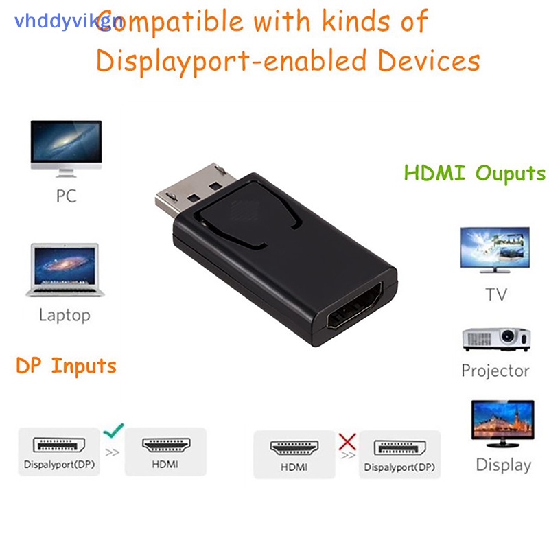 Cáp Chuyển Đổi vhdd displayport Sang hdmi dp Cho pc tv laptop hd 4k 1080p vn